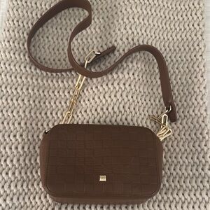 Purificacion Garcia Brown Crossbody Bag